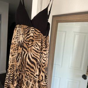 Leopard Black Dress